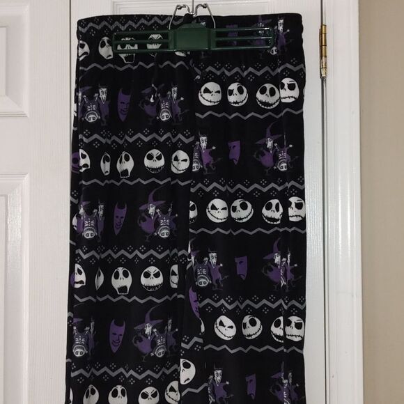 The Nightmare before Christmas fleece pajama lounge pants bottoms Sz M - Picture 3 of 5